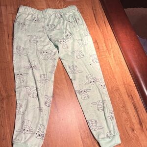 Disney Light Green Baby Yoda PJ Pants